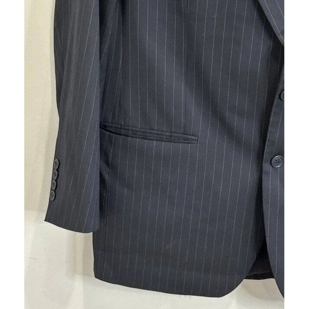 Brooks Brothers 1818 Madison Estrato Trabaldo Togna Pinstripe Blazer Wool 42